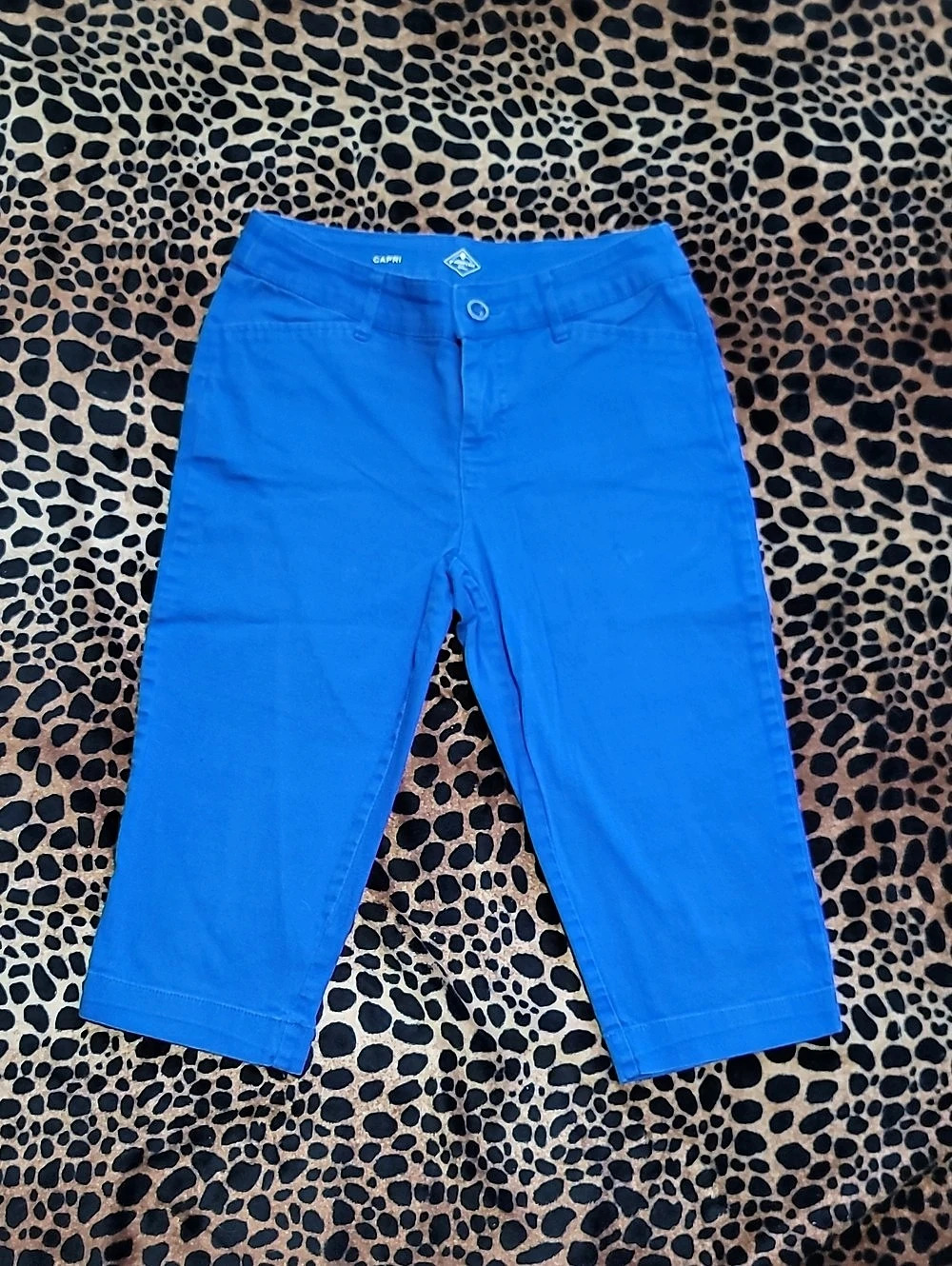 St. John's Bay Capri Blue Pants Size 4P